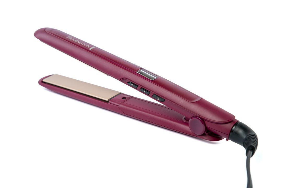 Plancha Remington triple infusión morada original