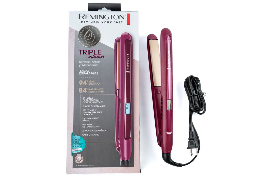 Plancha Remington triple infusión morada original - Vista 7